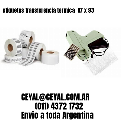 etiquetas transferencia termica  87 x 93