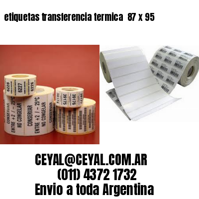 etiquetas transferencia termica  87 x 95