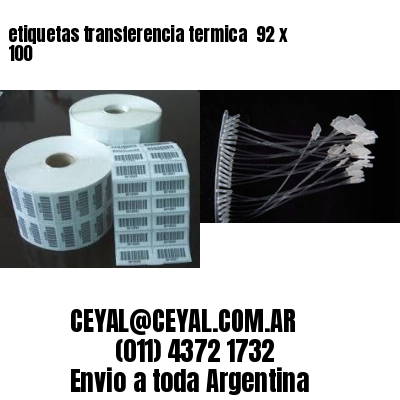 etiquetas transferencia termica  92 x 100
