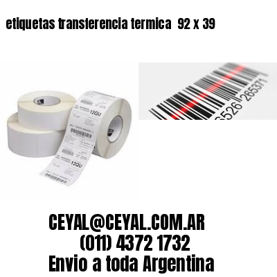 etiquetas transferencia termica  92 x 39