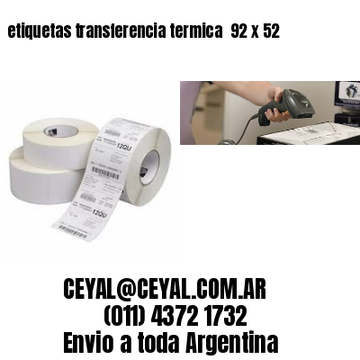 etiquetas transferencia termica  92 x 52