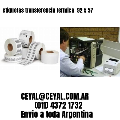 etiquetas transferencia termica  92 x 57