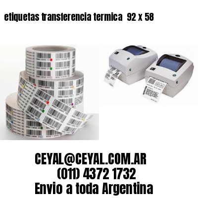 etiquetas transferencia termica  92 x 58