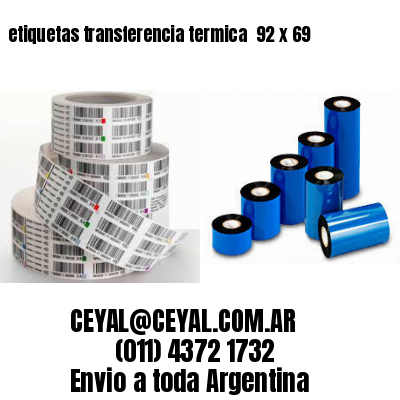 etiquetas transferencia termica  92 x 69