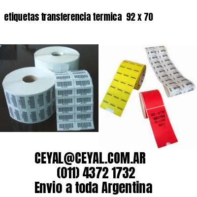etiquetas transferencia termica  92 x 70