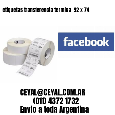 etiquetas transferencia termica  92 x 74