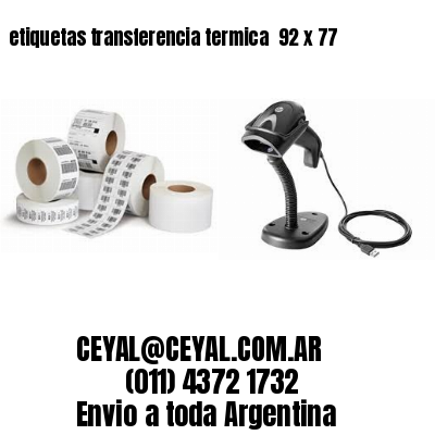 etiquetas transferencia termica  92 x 77