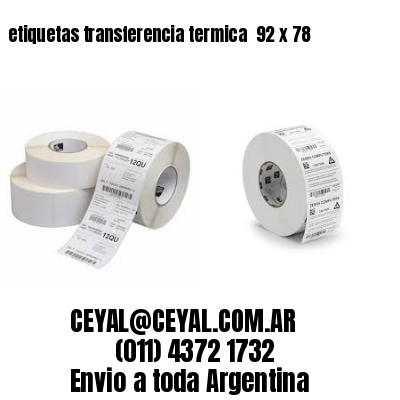 etiquetas transferencia termica  92 x 78