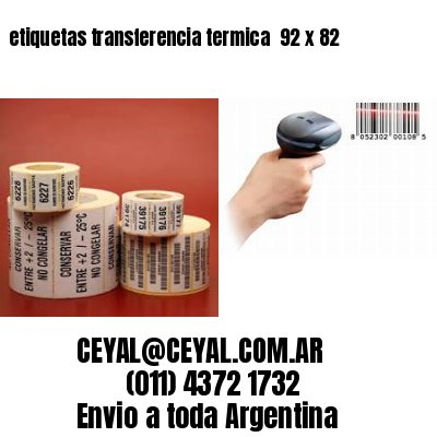etiquetas transferencia termica  92 x 82