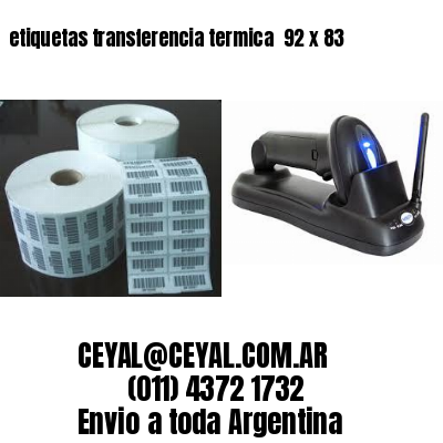 etiquetas transferencia termica  92 x 83