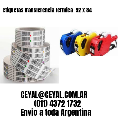 etiquetas transferencia termica  92 x 84