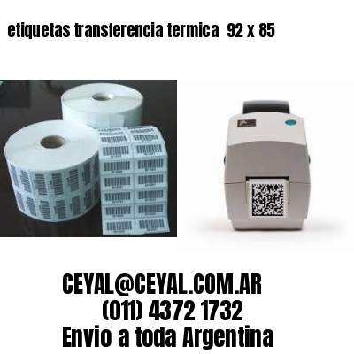 etiquetas transferencia termica  92 x 85