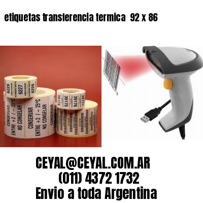 etiquetas transferencia termica  92 x 86