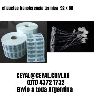 etiquetas transferencia termica  92 x 88