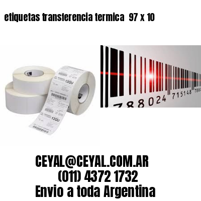 etiquetas transferencia termica  97 x 10