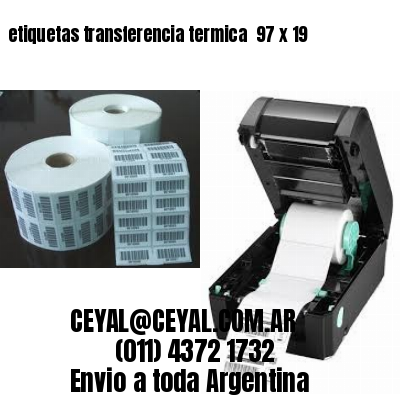 etiquetas transferencia termica  97 x 19