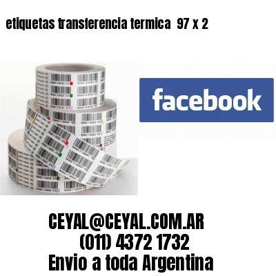 etiquetas transferencia termica  97 x 2