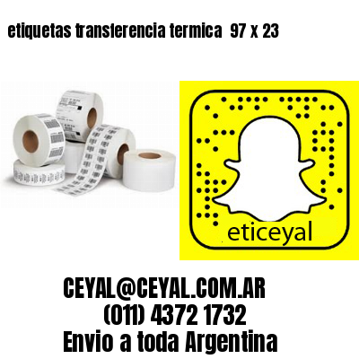 etiquetas transferencia termica  97 x 23