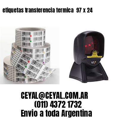 etiquetas transferencia termica  97 x 24