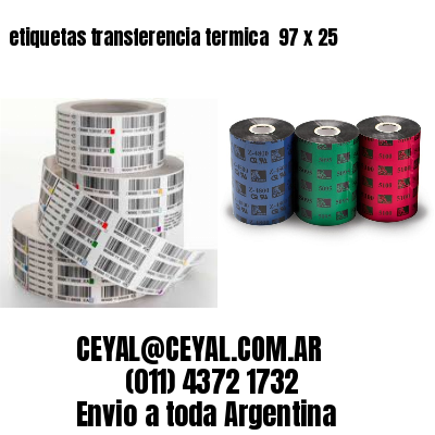etiquetas transferencia termica  97 x 25