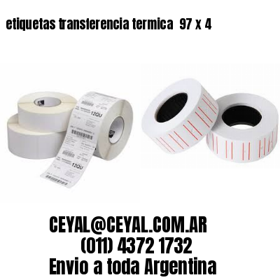 etiquetas transferencia termica  97 x 4