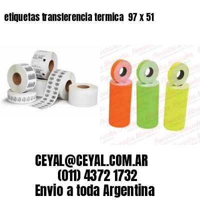 etiquetas transferencia termica  97 x 51