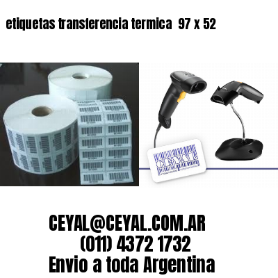 etiquetas transferencia termica  97 x 52
