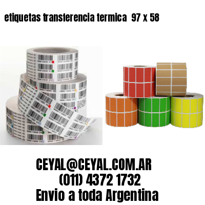 etiquetas transferencia termica  97 x 58
