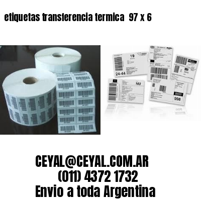 etiquetas transferencia termica  97 x 6