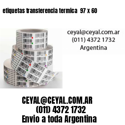 etiquetas transferencia termica  97 x 60