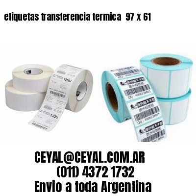 etiquetas transferencia termica  97 x 61