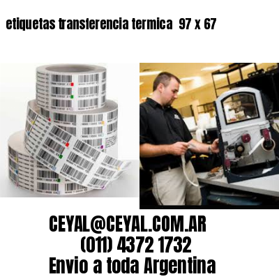 etiquetas transferencia termica  97 x 67