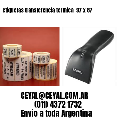 etiquetas transferencia termica  97 x 87
