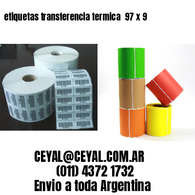 etiquetas transferencia termica  97 x 9