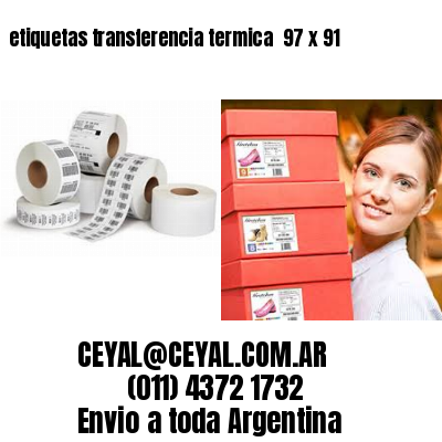 etiquetas transferencia termica  97 x 91