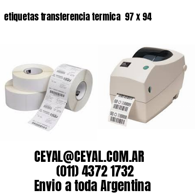 etiquetas transferencia termica  97 x 94