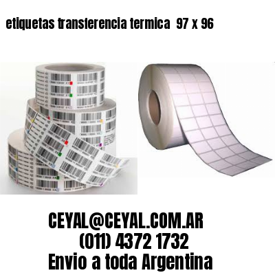 etiquetas transferencia termica  97 x 96