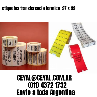 etiquetas transferencia termica  97 x 99