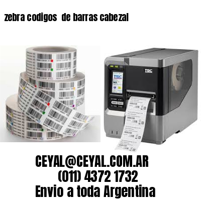 zebra codigos  de barras cabezal
