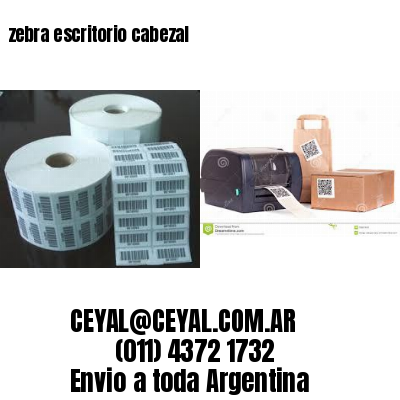 zebra escritorio cabezal