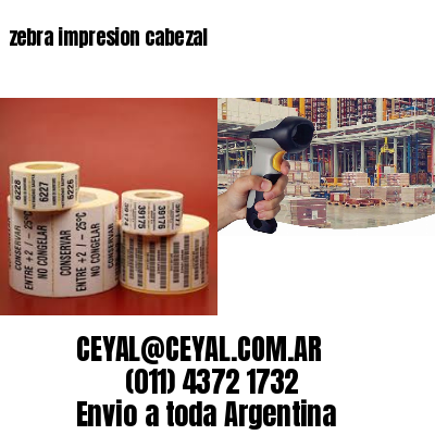 zebra impresion cabezal