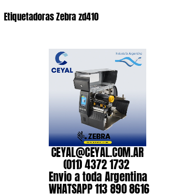Etiquetadoras Zebra zd410
