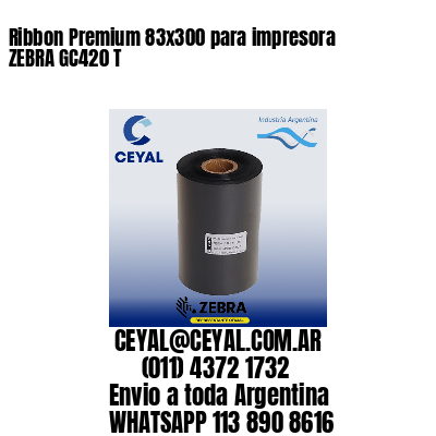 Ribbon Premium 83×300 para impresora ZEBRA GC420 T