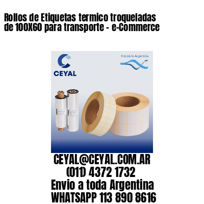 Rollos de Etiquetas termico troqueladas de 100X60 para transporte – e-Commerce