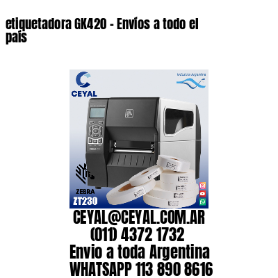 etiquetadora GK420 – Envíos a todo el país