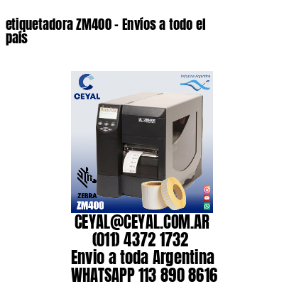 etiquetadora ZM400 – Envíos a todo el país