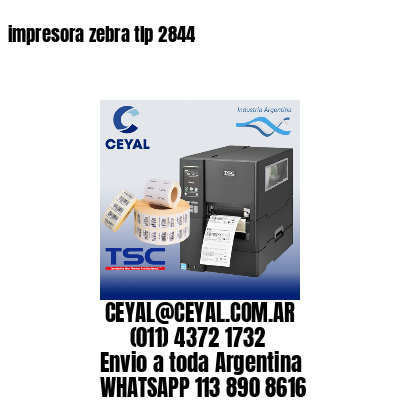 impresora zebra tlp 2844