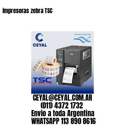 impresoras zebra TSC