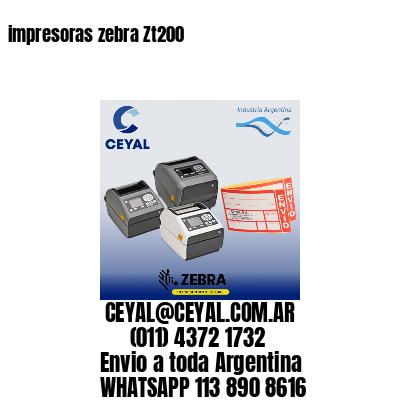 impresoras zebra Zt200