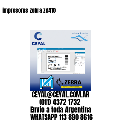 impresoras zebra zd410